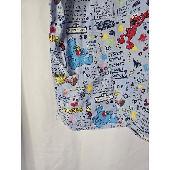 Womens Sesame Street Scrub Top Nurse V Neck Plus Size- Read Information - Picture 11 of 15